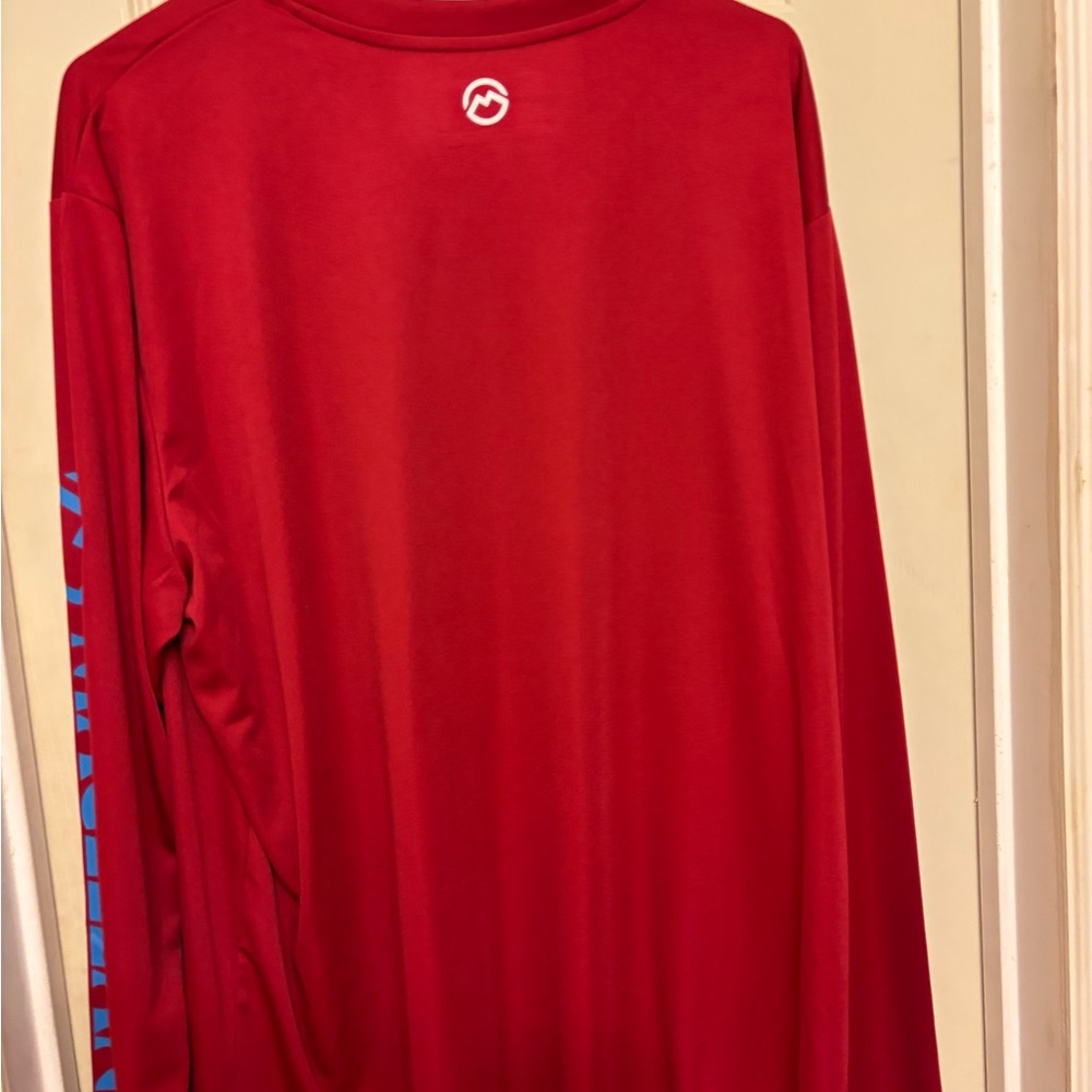 Magellan Outdoors Men's Vibrant Red Long Sleeve Tee - Picture 4 of 4